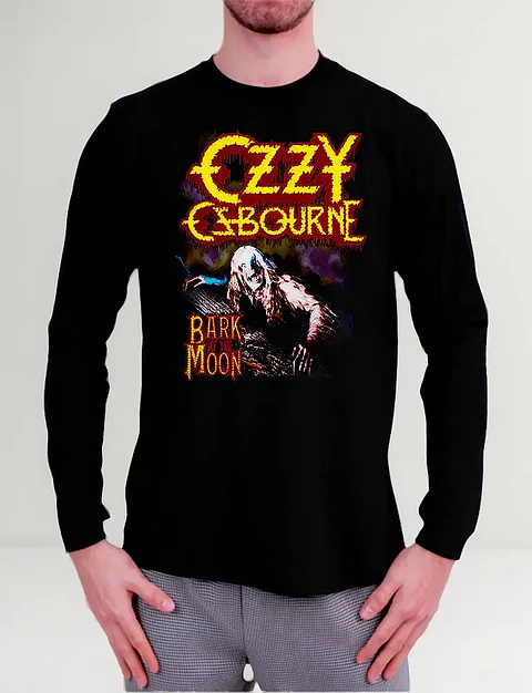 Polera Manga Larga Ozzy Osbourne - Ver 05 - Bark At The Moon