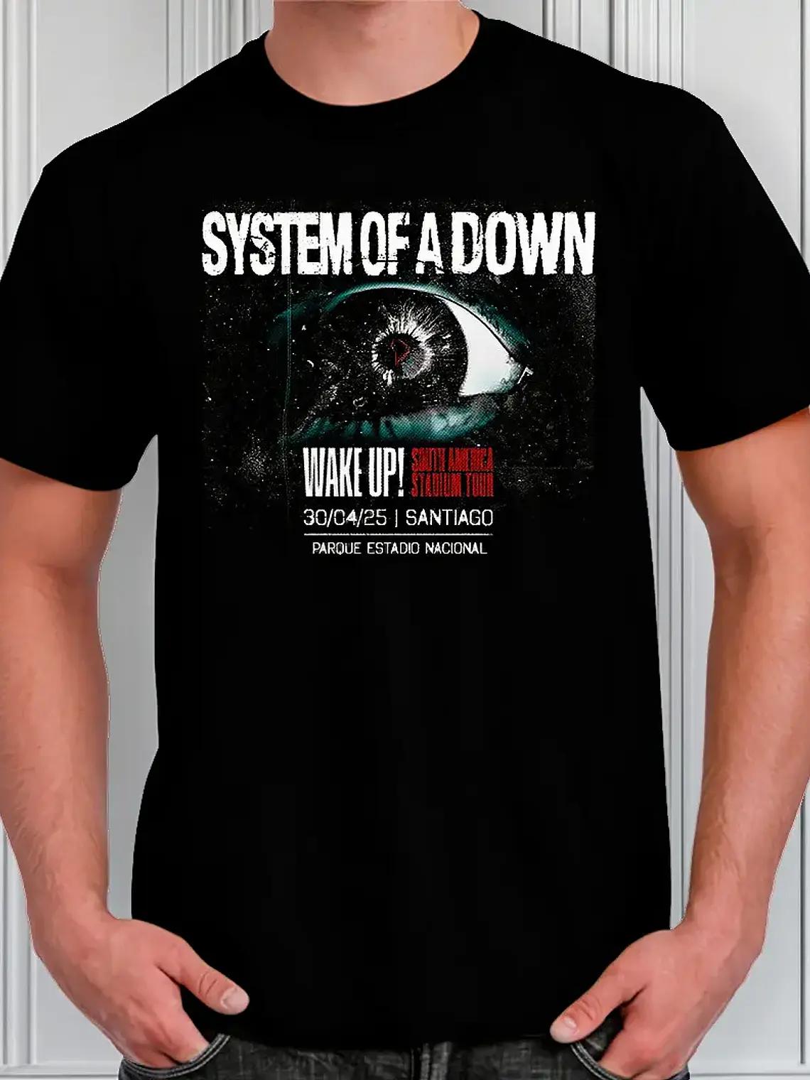 Polera System Of A Down - Ver 03 - Chile 2025 Doble 1