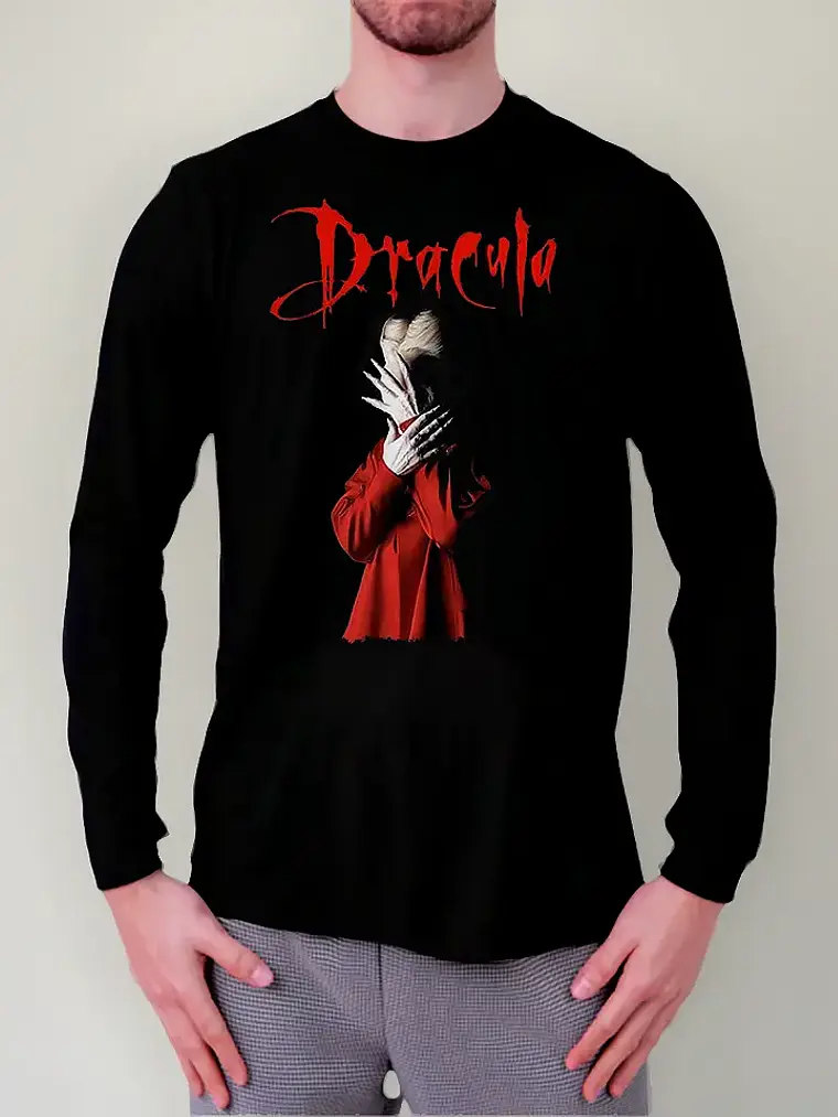 Polera Manga Larga Dracula - Ver 09 - Vale Gamess 1