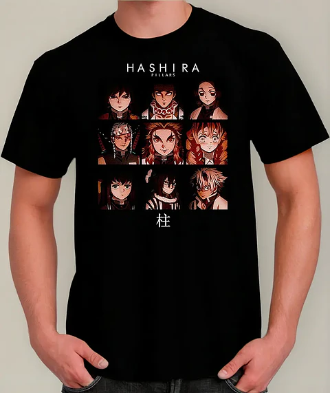 Polera Kimetsu No Yaiba - Demon Slayer - Pilares