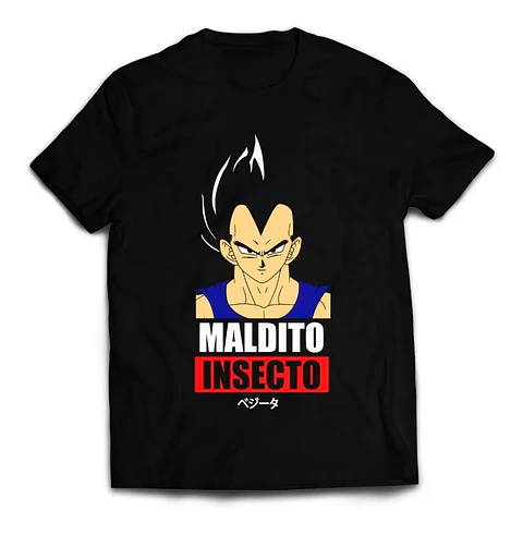 Polera Dragon Ball Vegeta Insecto