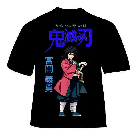 Polera Kimetsu No Yaiba: Demon Slayer - Pilares - Tomioka
