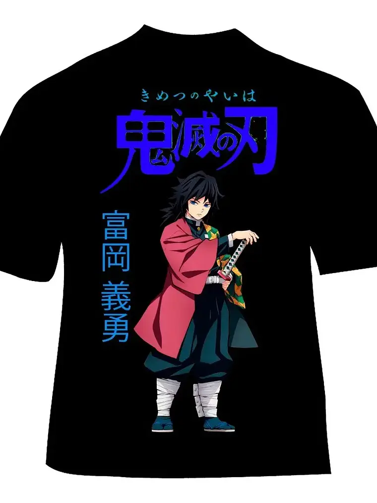 Polera Kimetsu No Yaiba: Demon Slayer - Pilares - Tomioka 1