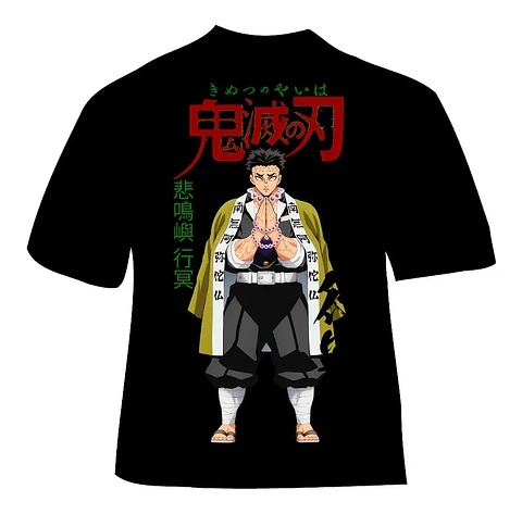 Polera Kimetsu No Yaiba: Demon Slayer - Pilares - Gyomei