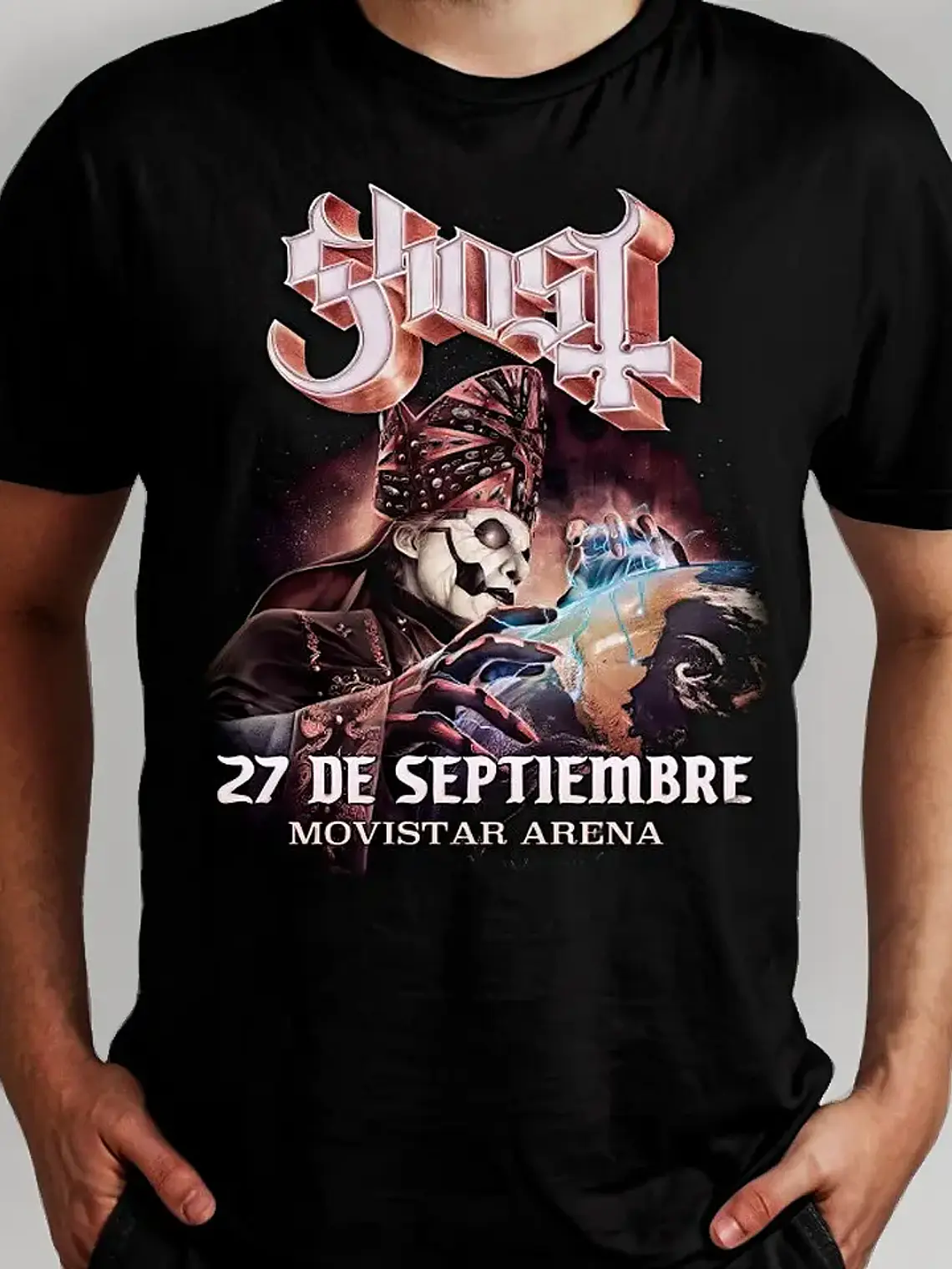 Polera Ghost Chile Movistar Arena 2023 - Estampado Doble 1