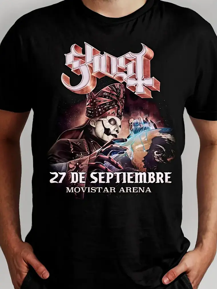 Polera Ghost Chile Movistar Arena 2023 - Estampado Doble 1
