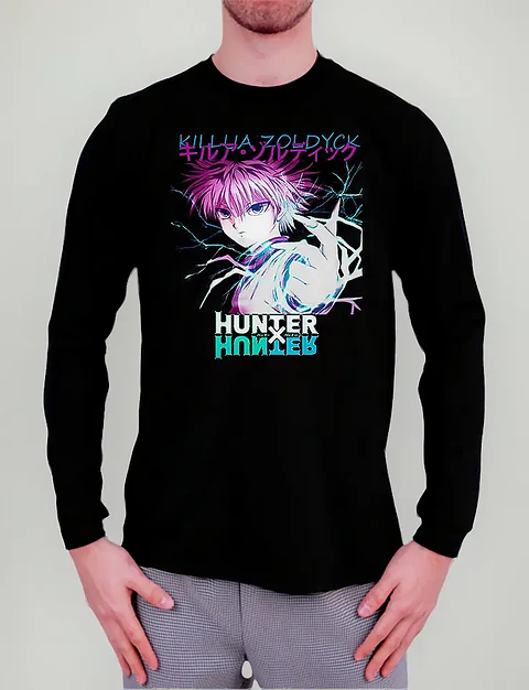 Polera Manga Larga Hunter X - Killua Zoldyck - Vale Gamess