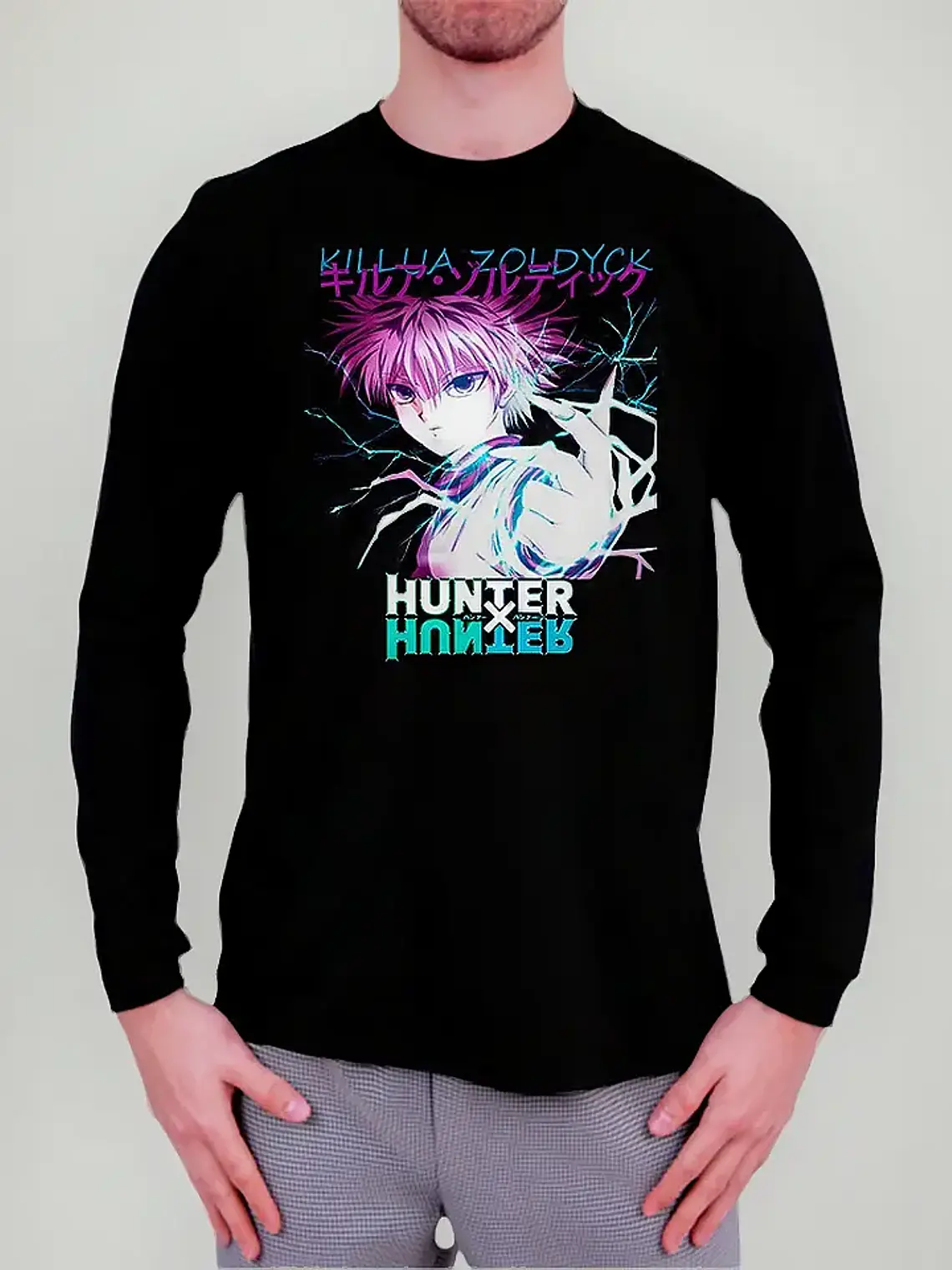 Polera Manga Larga Hunter X - Killua Zoldyck - Vale Gamess 1