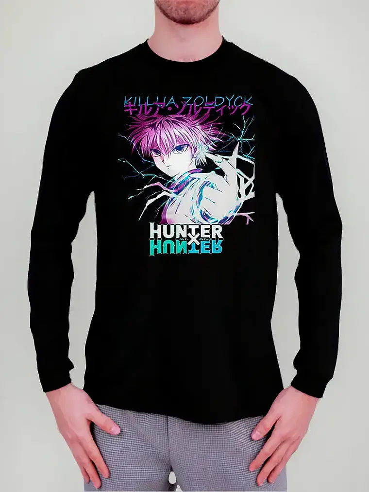 Polera Manga Larga Hunter X - Killua Zoldyck - Vale Gamess 1
