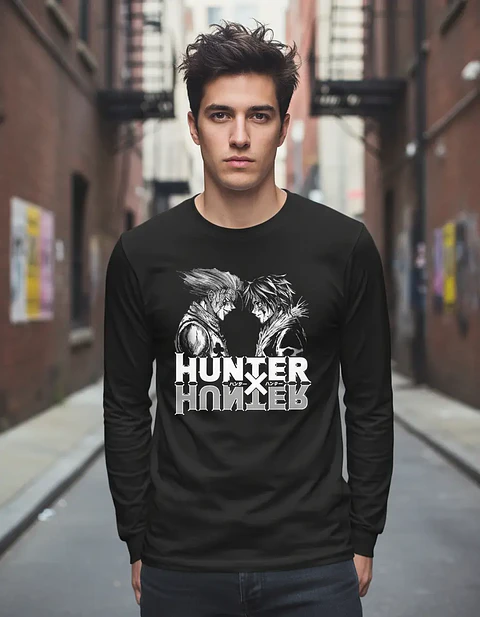 Polera Manga Larga Hunter X Hunter - Hisoka Vs Chrollo Byn