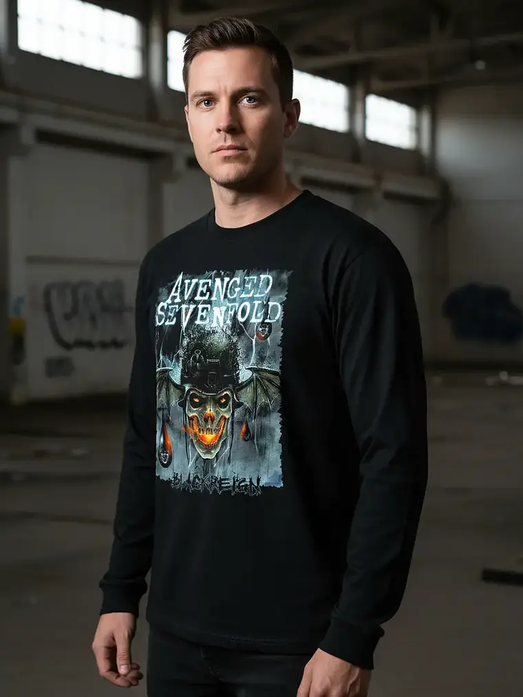 Polera Manga Larga Avenged Sevenfold - Black Reign - Ver 05 1