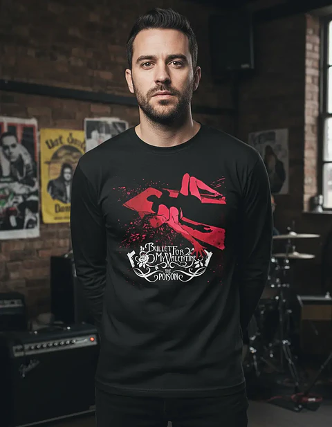 Polera Manga Larga Bullet For My Valentine -ver 03- The Pois