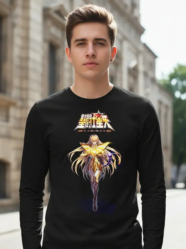 Polera Manga Larga Saint Seiya: Caballeros Zodiaco - Ver 06 1