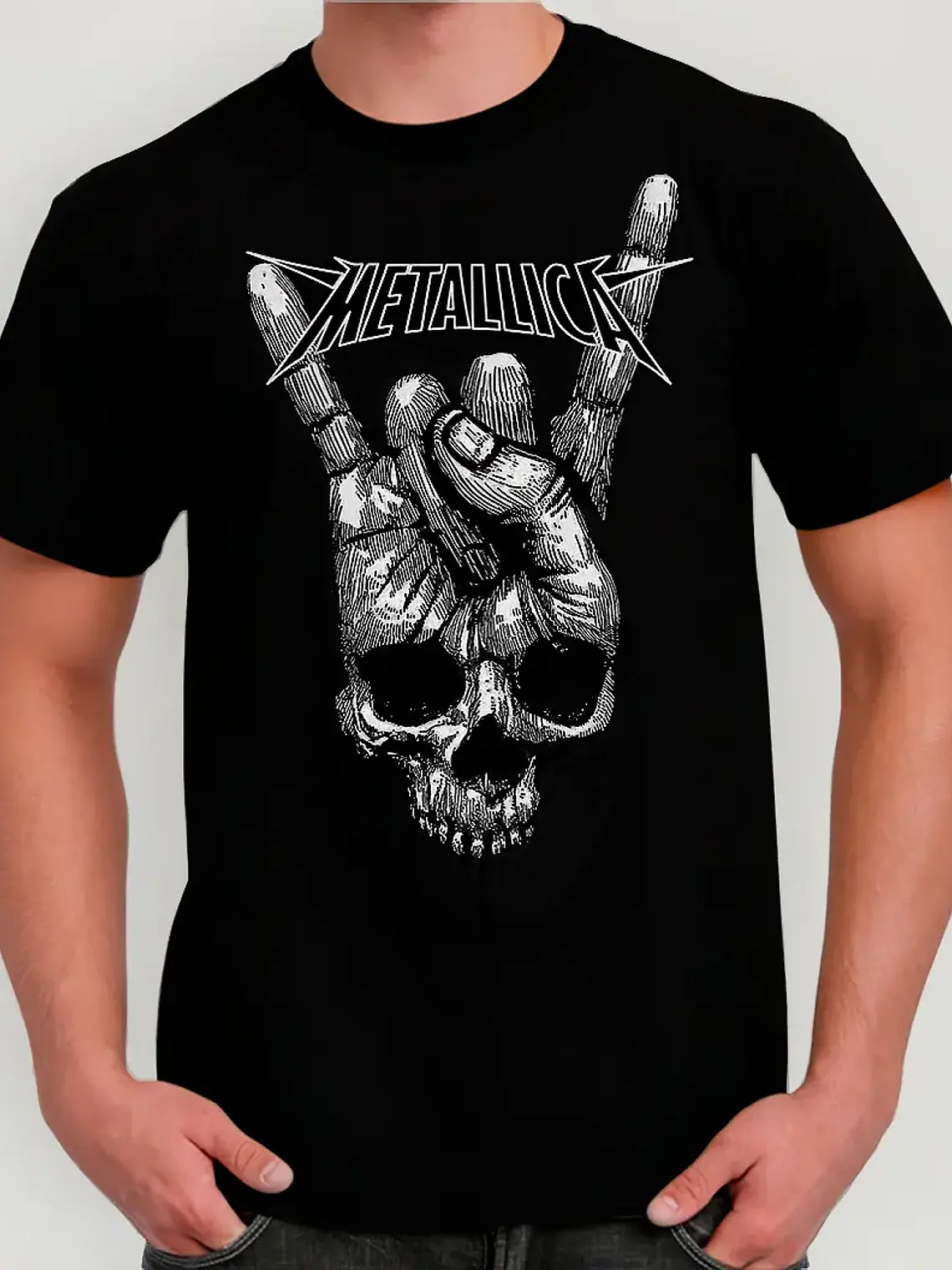 Polera Metallica - Ver 37 - Calavera 1