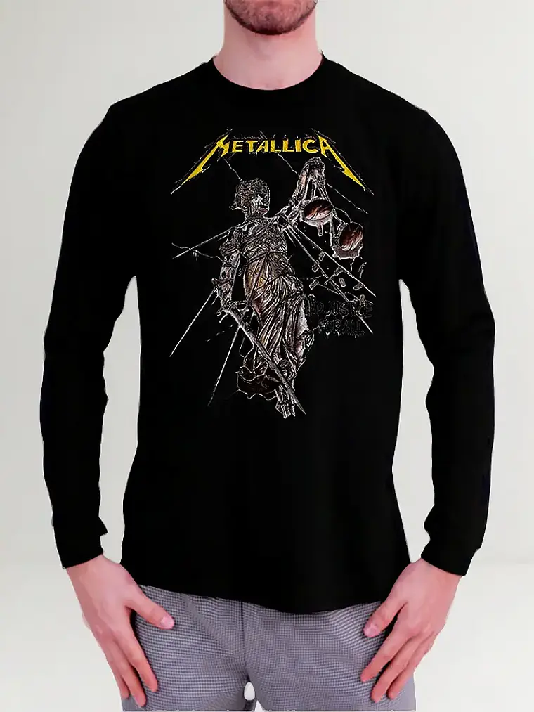 Polera Manga Larga Metallica - Ver 18 - And Justice For All 1