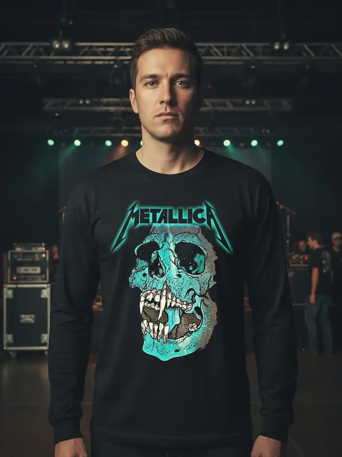 Polera Manga Larga Metallica - Ver 25 - Calavera 1