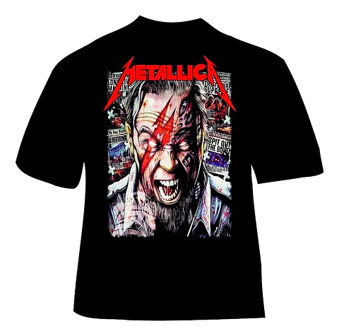 Polera Metallica - Ver 11 - James Hetfield