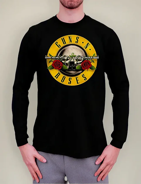 Polera Manga Larga Guns N' Roses - Ver 03 - Logo