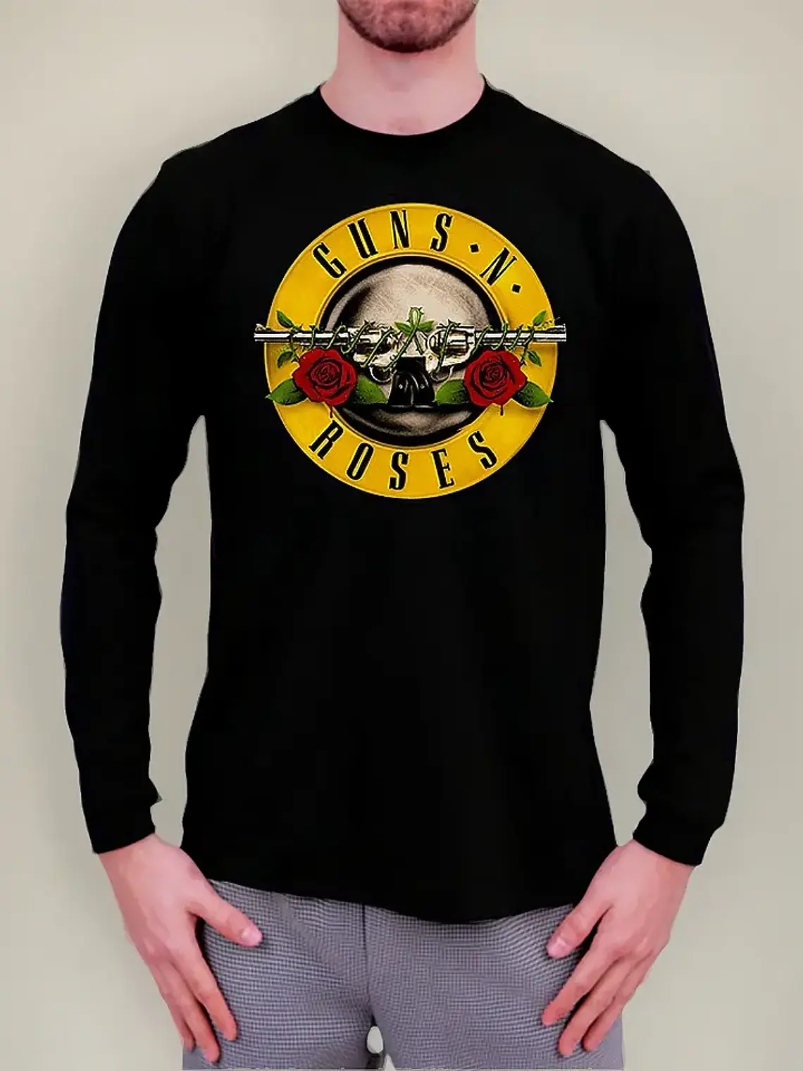 Polera Manga Larga Guns N' Roses - Ver 03 - Logo 1