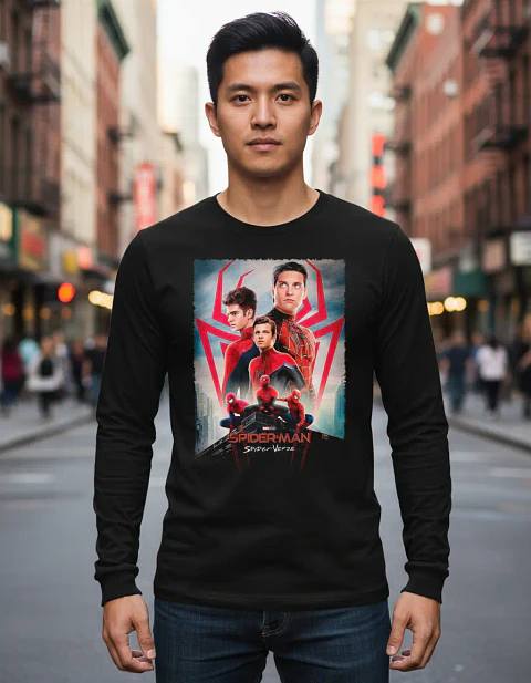 Polera Manga Larga Spiderman - Ver 05 - Spider Verse