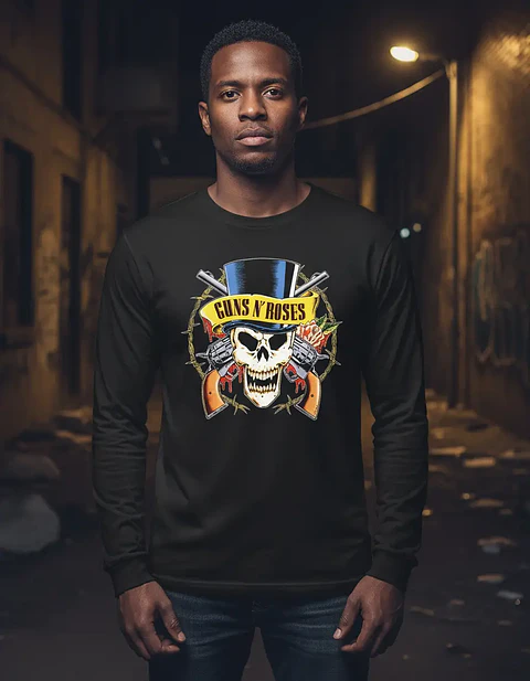 Polera Manga Larga Guns N' Roses - Ver 01 - Logo