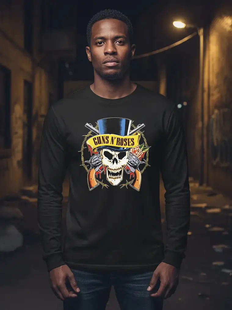 Polera Manga Larga Guns N' Roses - Ver 01 - Logo 1