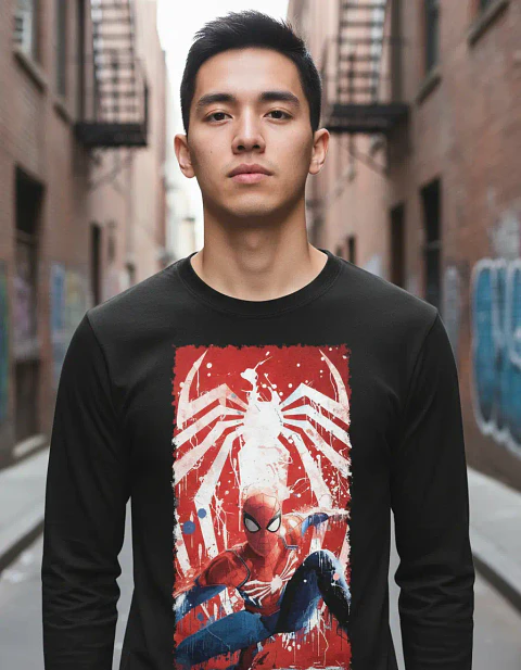 Polera Manga Larga Spiderman - Ver 06 - Vale Gamess