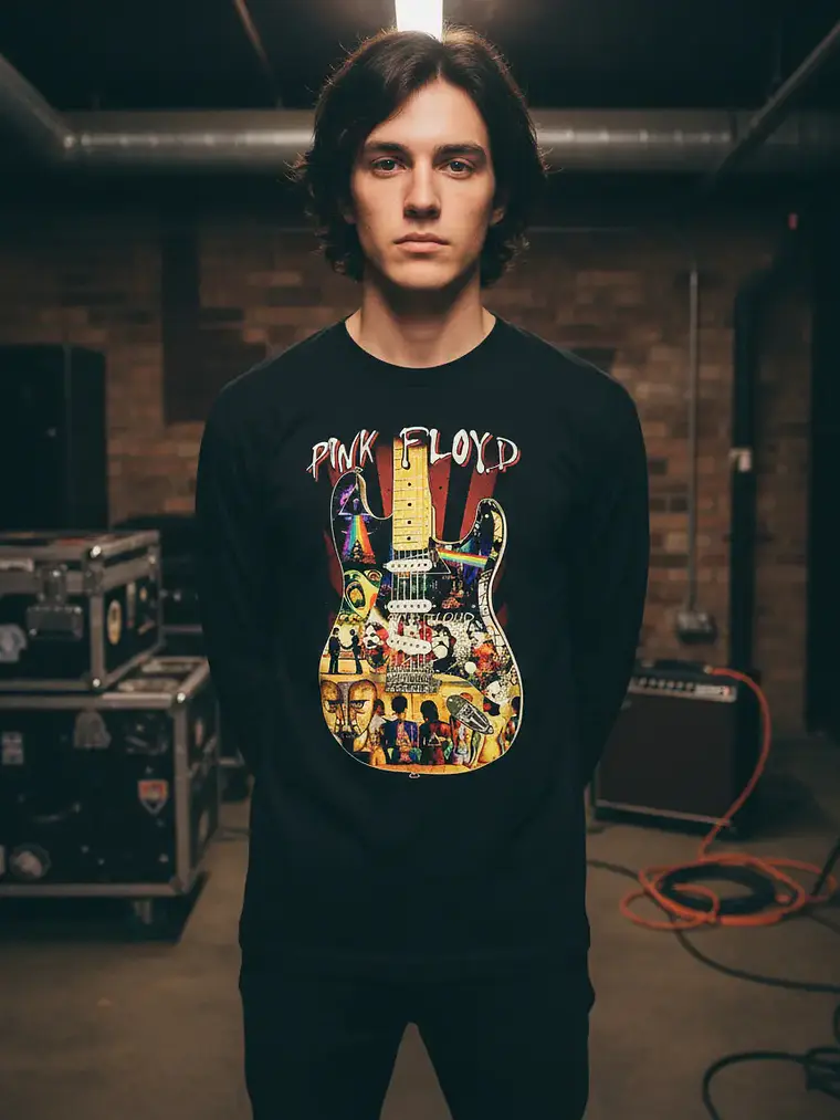 Polera Manga Larga Pink Floyd - Ver 08 - Play 1