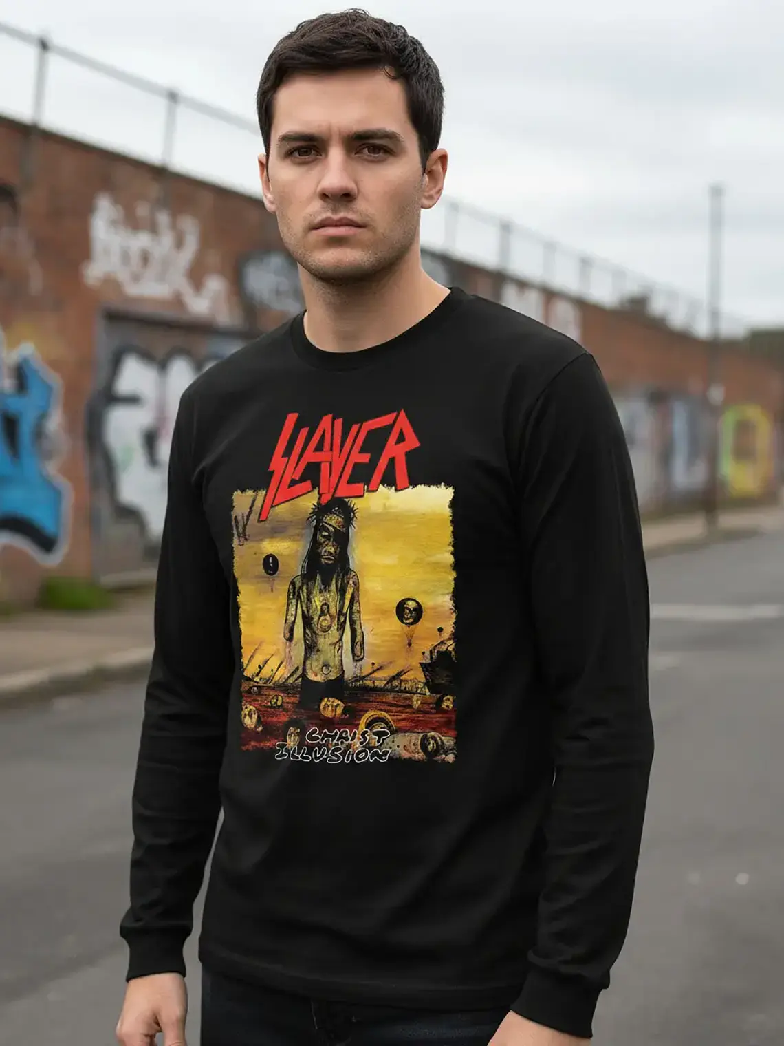 Polera Manga Larga Slayer - Ver 10 - Christ Illusion 1