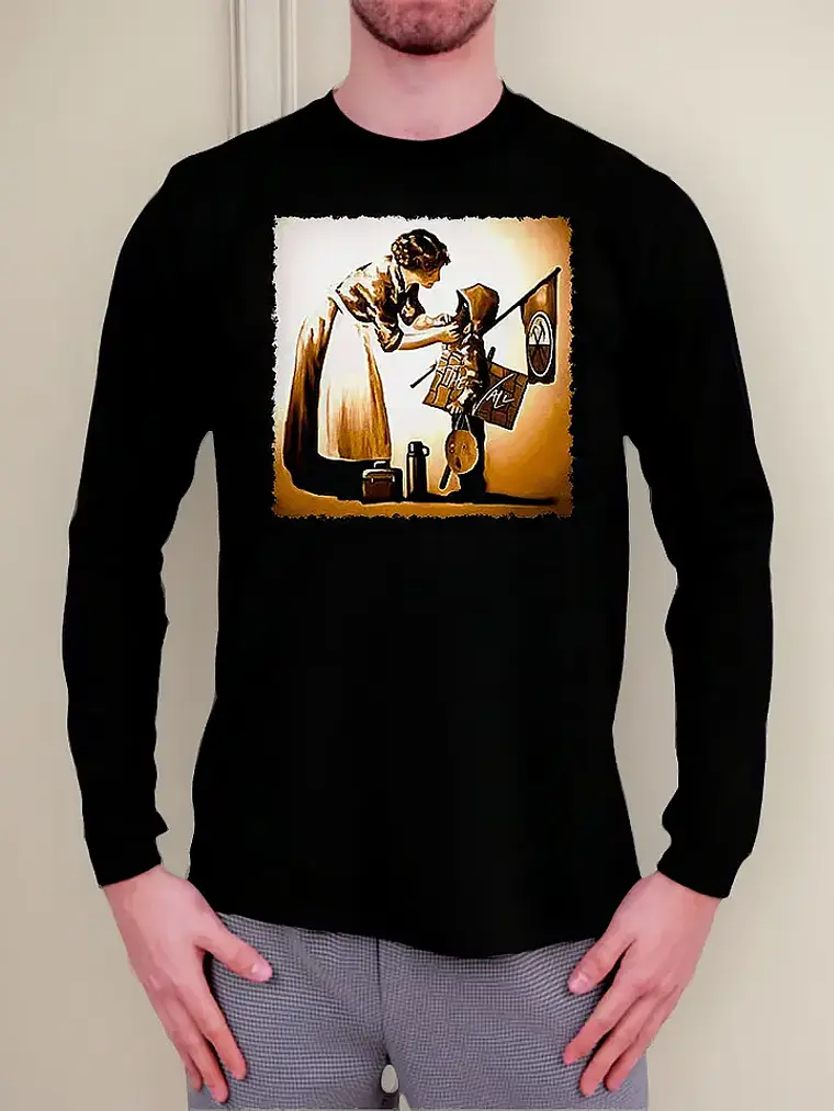 Polera Manga Larga Pink Floyd - Ver 06 - The Wall 1