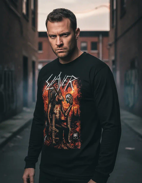 Polera Manga Larga Slayer - Ver 14 - Infierno