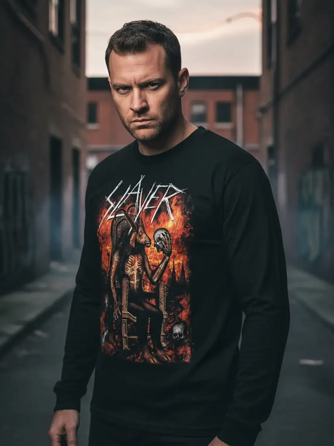Polera Manga Larga Slayer - Ver 14 - Infierno 1