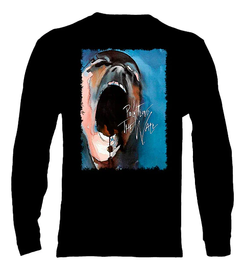 Polera Manga Larga Pink Floyd - Ver 12 - The Wall