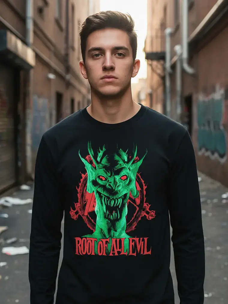Polera Manga Larga Slayer - Ver 32 - Root Of All Evil 1
