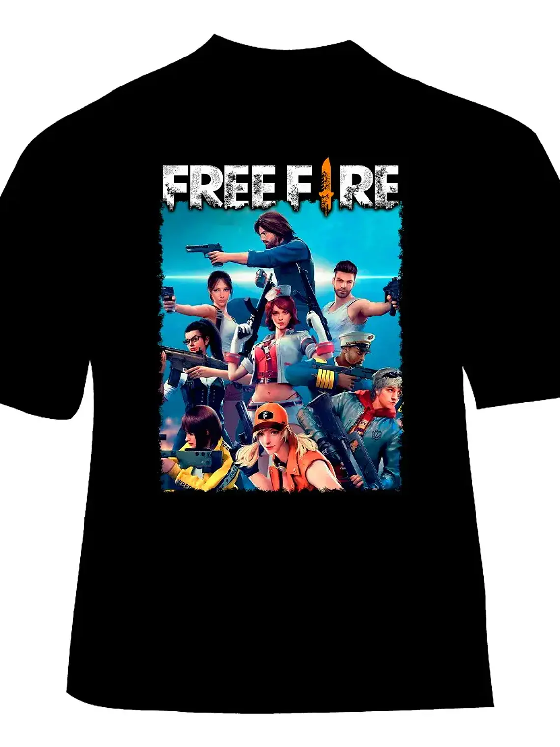 Polera Free Fire - Ver 03 - Vale Gamess 1