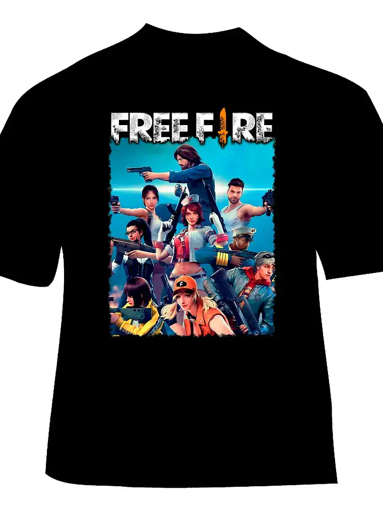Polera Free Fire - Ver 03 - Vale Gamess 1
