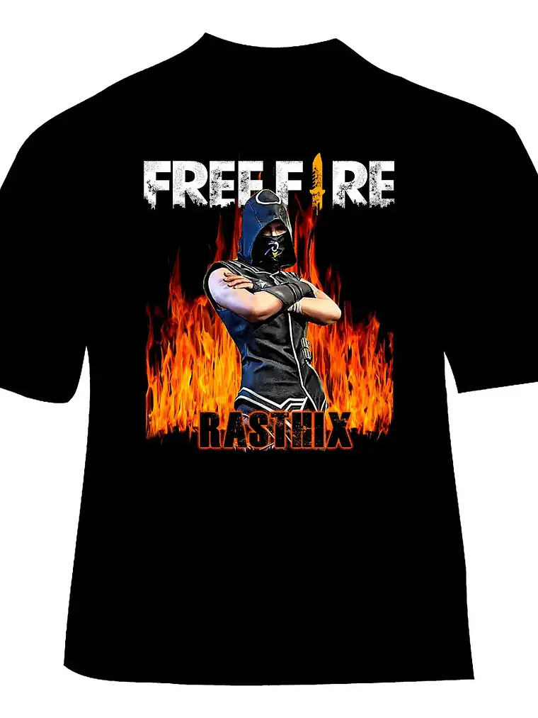Polera Free Fire - Ver 01 - Vale Gamess 1