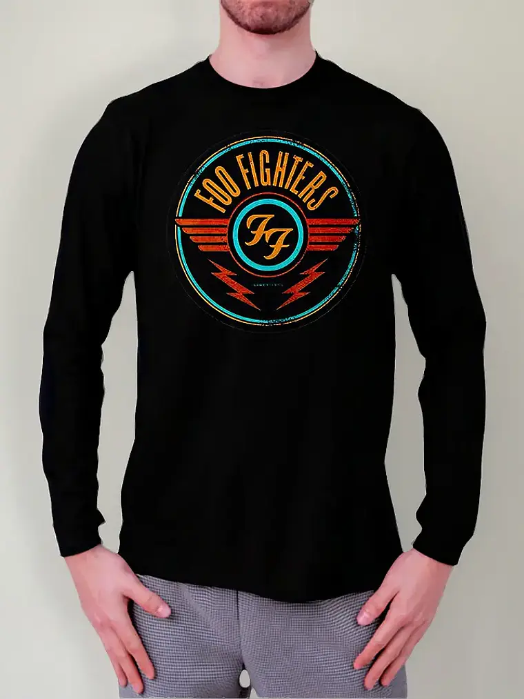 Polera Manga Larga Foo Fighters - Ver 06 - Logo 1