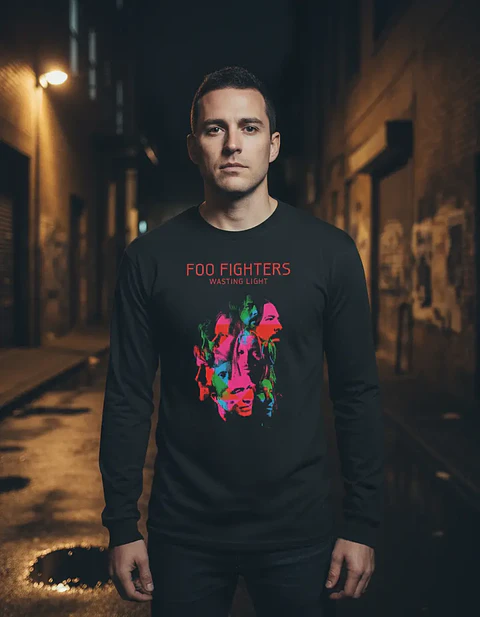 Polera Manga Larga Foo Fighters - Ver 01 - Wasting Light