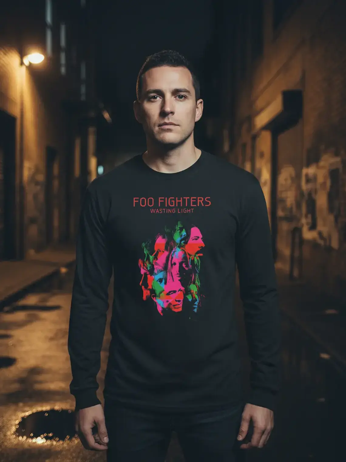 Polera Manga Larga Foo Fighters - Ver 01 - Wasting Light 1