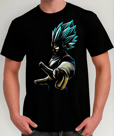 Polera Dragon Ball - Ver 03 - Vegeta - Vale Gamess