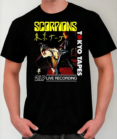 Polera Scorpions - Ver 09 - Live Tokyo