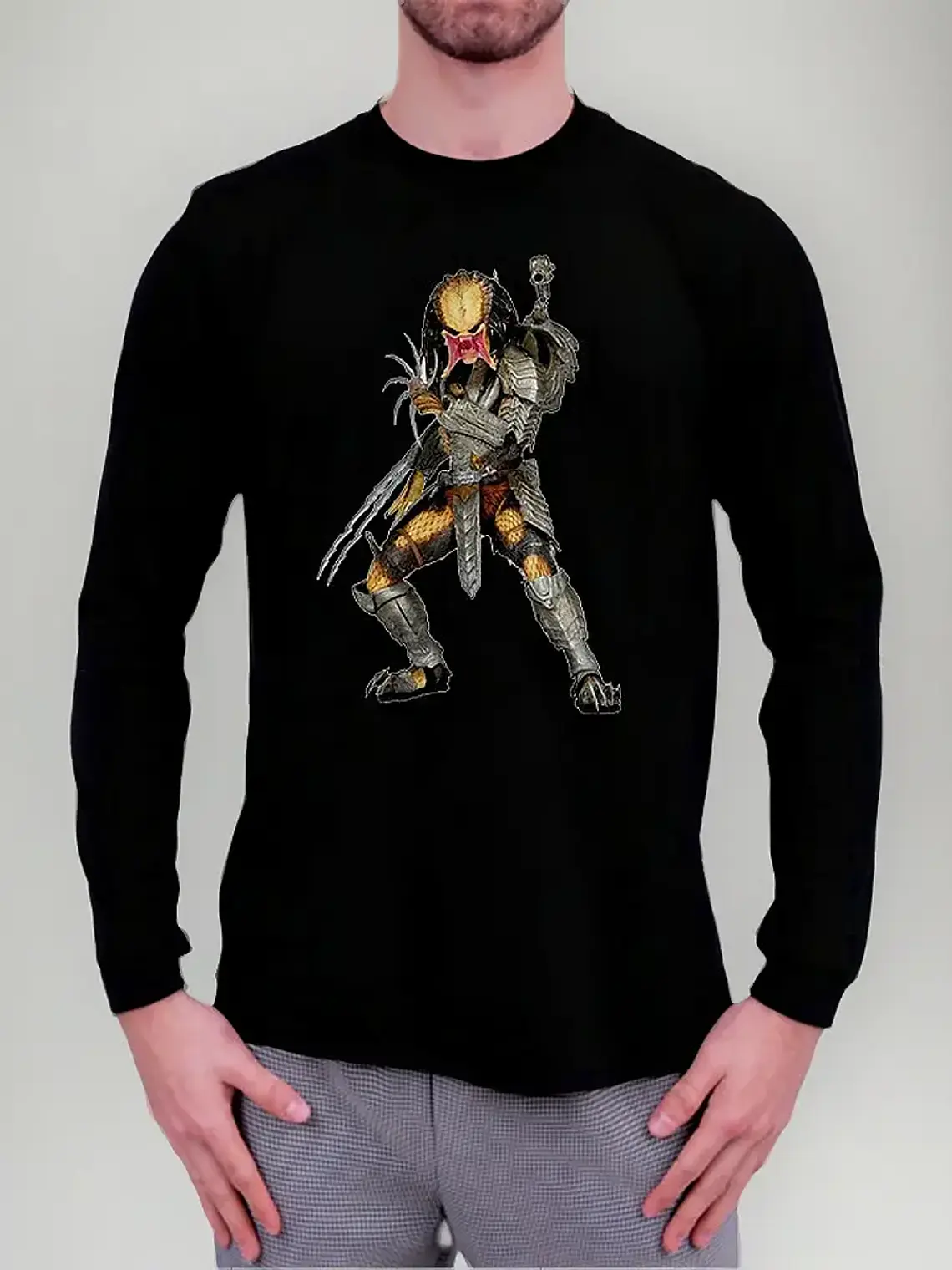 Polera Manga Larga Depredador - Ver 03 - Terror 1