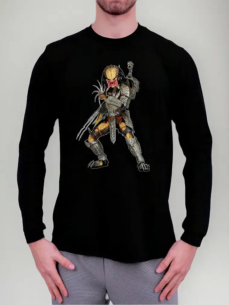 Polera Manga Larga Depredador - Ver 03 - Terror 1