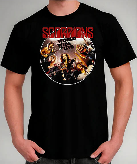 Polera Scorpions - Ver 11 - World Wide Live