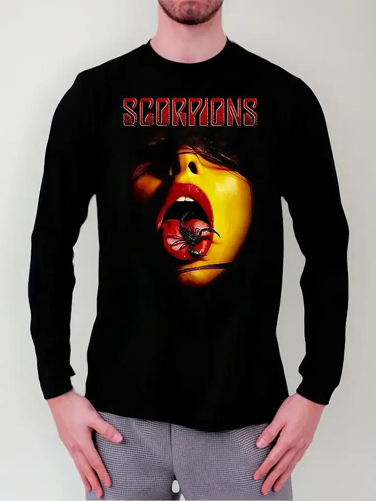 Polera Manga Larga Scorpions - Ver 02 - Vale Gamess 1