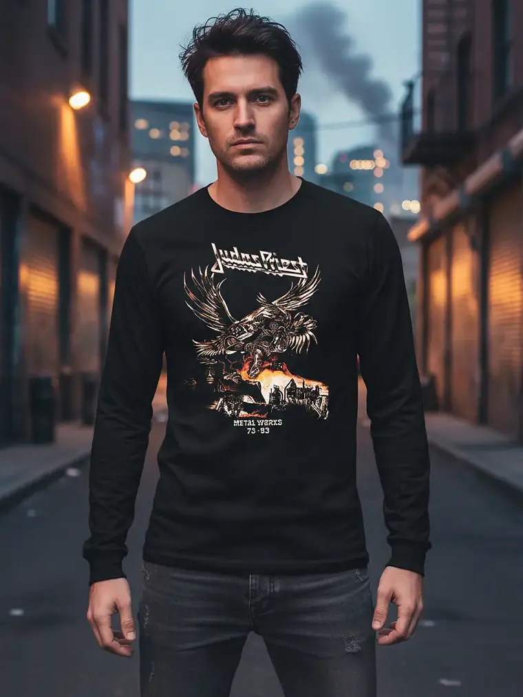 Polera Manga Larga Judas Priest - Ver 17 - Metal Works 1