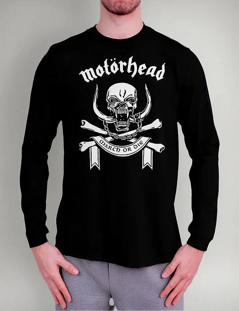 Polera Manga Larga Motorhead - Ver 17 - March Or Die