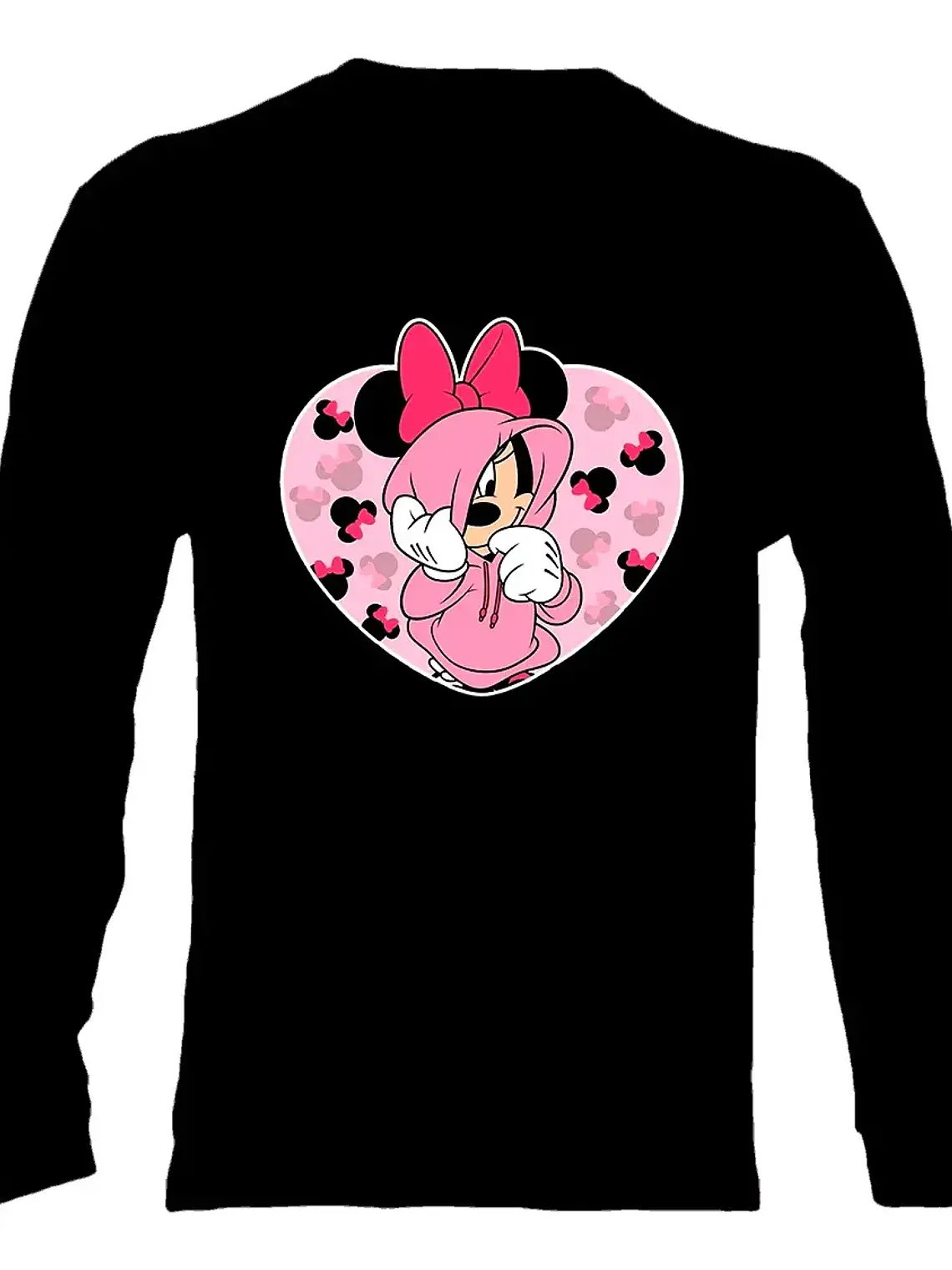 Polera Manga Larga Minnie Mouse - Ver 01 - Vale Gamess 1