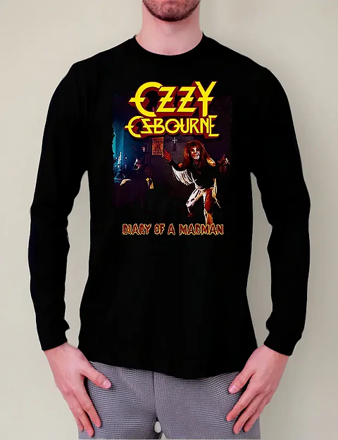 Polera Manga Larga Ozzy Osbourne - Ver 02 - Diary Of A Madma